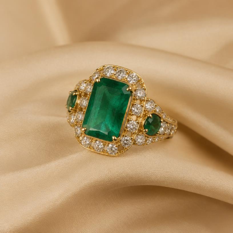 Emerald Heritage Ring